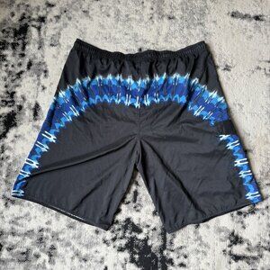 Y2K Burnside print shorts